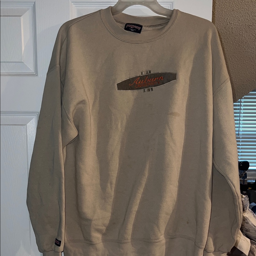 Jansport Men's Crewneck Auburn Sweatshirt- Tan